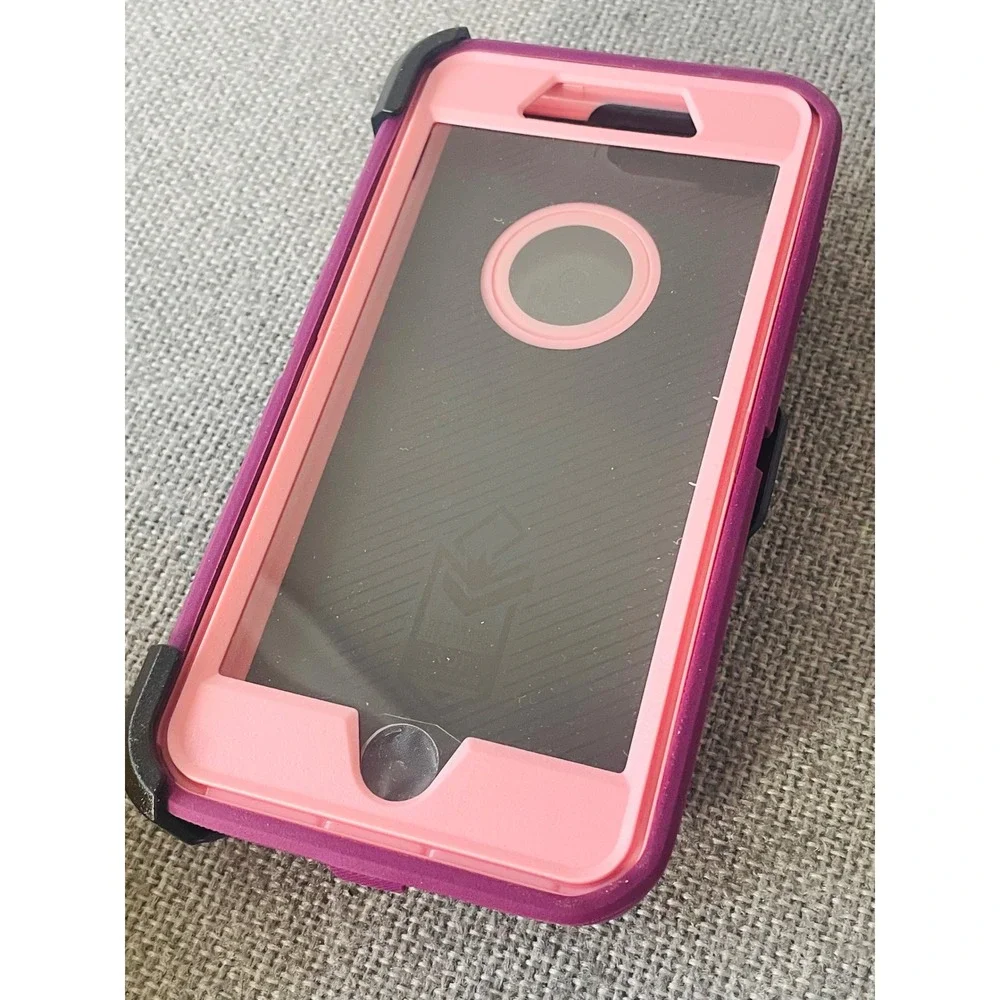 OtterBox Defender Series Case for iPhone 8 Plus 7 Plus Pink Purple 77-53909